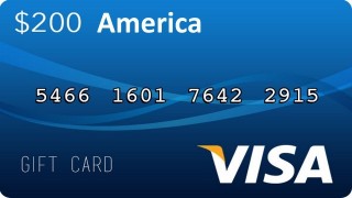 Visa Gift Card 200$
